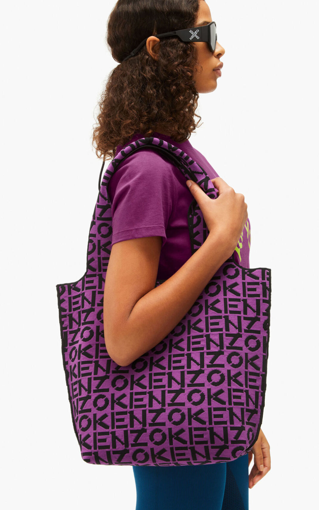 Sac À Main Kenzo Femme Skuba small monogram Violette QHAVB-5614